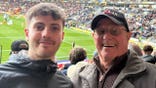 Jacob Allmendinger with grandad Geoff Golliker.