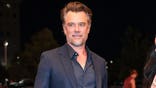 Josh Duhamel in a suit at the Newport Beach Film Festival in October 2025.