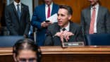 Sen. Josh Hawley speaks during a Senate committee hearing on Capitol Hill in Washington, D.C.