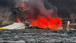 A Kenmore Air floatplane caught fire