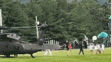 Video showed a dramatic Black Hawk rescue amid flooding in Missouri.