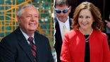 Former Sen. Lindsey Graham, left, pictured alongside his sister, Darline Graham Nordone, right.