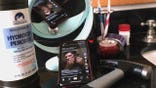 Compilation of 'Looksmaxxing' trend items, including a hammer and a tiktok video