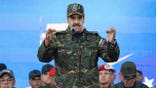 Nicolás Maduro speaks during a military ceremony in Caracas, Venezuela.