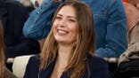 Maria Sharapova attends day 10 of the 2026 French Open at Stade Roland Garros in Paris.