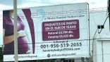 Billboard in Mexico advertising a business for foreigners to give birth in the USA