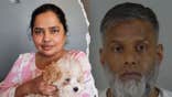 Composite image showing Monica Islam, left, and Akbor Miah, who is charged with first-degree murder in Florida