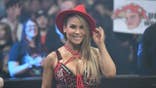 Natalya stands ringside during Monday Night Raw at The SSE Arena Belfast.