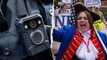 A split image shows a police body-worn camera mounted on an officer's uniform next to New Hampshire Democratic state Rep. Ellen Read speaking at a public event.