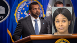 Side-by-side FBI images of Elaine Angene Escoe, who is accused in an alleged $32 million COVID-19 relief fraud scheme.