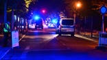 Police officers stand on scene in Berlin following Christopher Street Day cancellation.