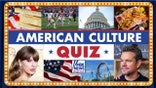American Culture Quiz, with variety of images displayed in grid