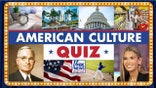 American Culture Quiz, with variety of images displayed in grid