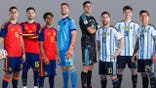 Spain and Argentina players