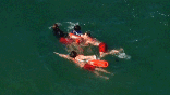Felony suspect tries to swim away from police off California beach