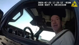 Ex-NFL quarterback Tony Romo during operating while intoxicated arrest on police bodycam footage.