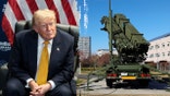 Trump and patriot missile interceptor
