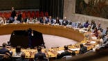 Deputy U.S. Ambassador to the United Nations Dan Negrea leaves the Security Council chamber