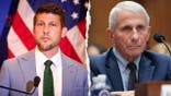 A split of Florida Attorney General James Uthmeier and former NIAID Director Anthony Fauci
