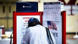 voter casts their ballot