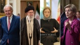 Activist Calla Walsh alongside Iran's Ayatollah Khamenei and high-profile Democratic Party politicians