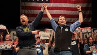 Troy Jackson's past posts championing democracy and voter participation clash with his path to the Maine Senate nomination without a single vote cast.