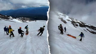 Novice climber survives 1,500-foot drop on California's Mount Shasta after helicopter rescue delayed by clouds