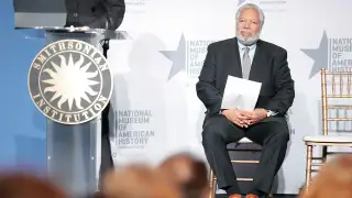 Supreme Court chief justice praises outgoing Smithsonian leader who was under pressure from Trump admin