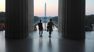 Trump shares news of 'crystal clear' Reflecting Pool, calls for vandalism suspect's arrest