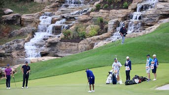 Golfers walk away after launching golf cart off cliff and into water at Payne's Valley - Fox News