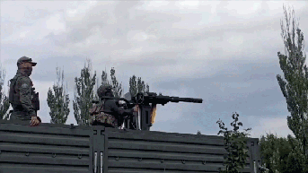 Russian soldier sent flying after improvised anti-drone gun spins out of control - Fox News