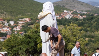World-famous Catholic shrine torched, 'Devil in a skirt' scrawled on Virgin Mary statue - Fox News