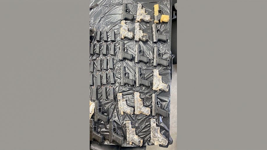 Seized guns from Jordan
