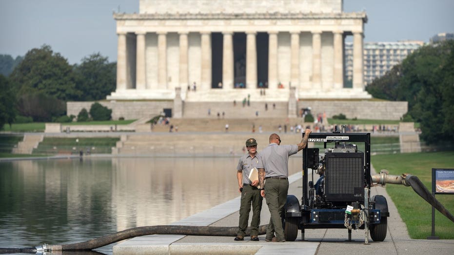 Trump administration resumes repairs, draining Lincoln Memorial Reflecting Pool again