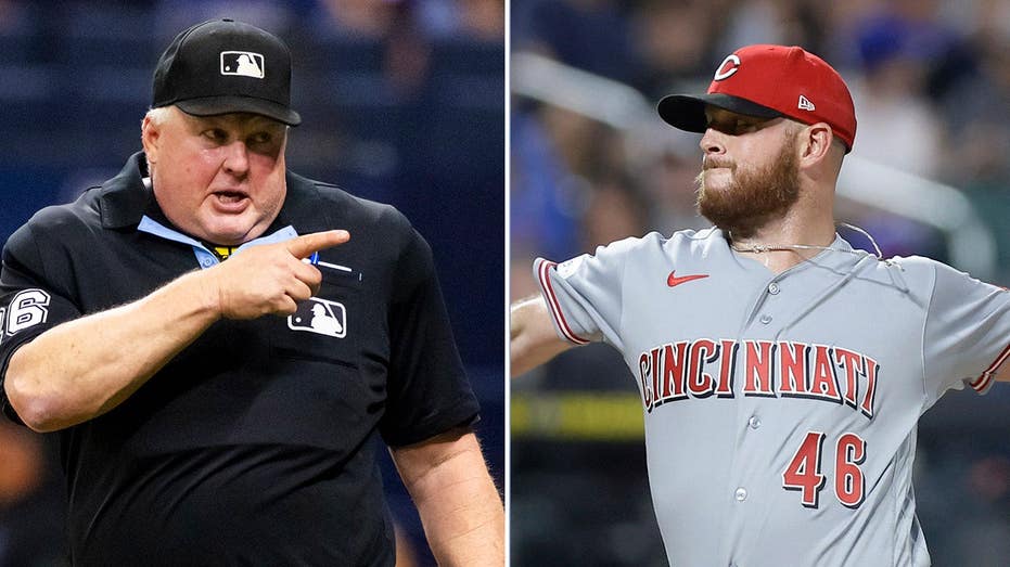 Cincinnati Reds pitcher rips 'f—ing fata–' umpire for getting in defender's way on ground ball