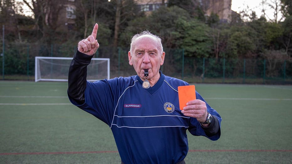 How a 93-year-old soccer referee credits war time rations and discipline for his longevity