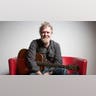 Glen Hansard poses backstage at the Auditorium Parco della Musica.