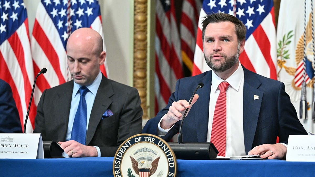 Vice President JD Vance and Stephen Miller