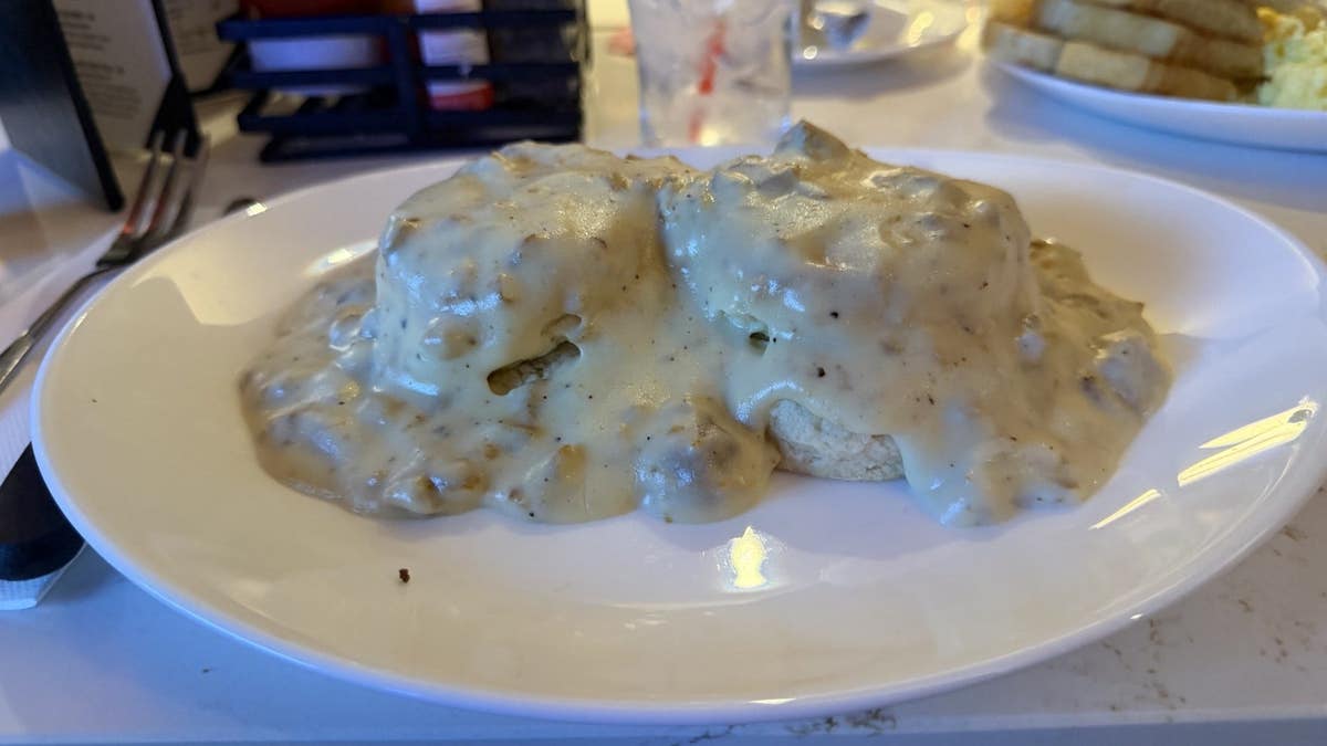Biscuits and gravy always hits the spot.