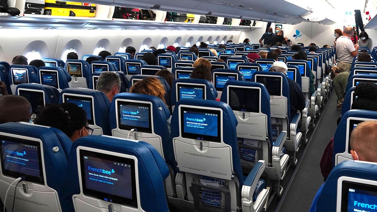 Interior of French bee plane