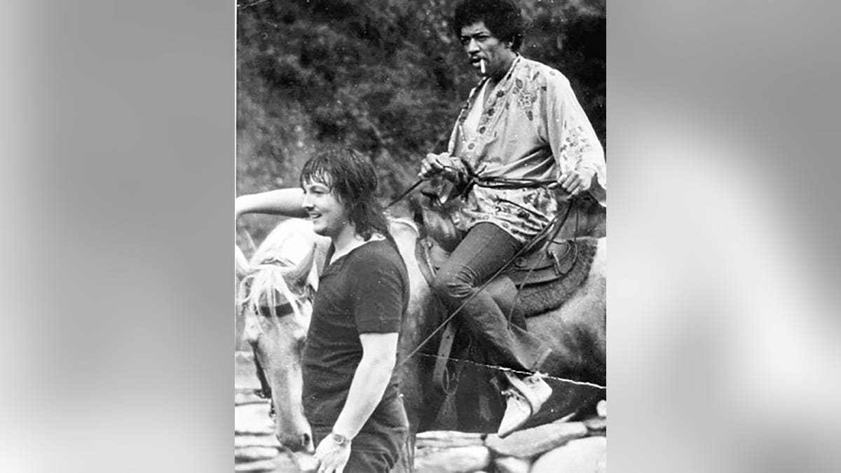 Eric Barrett and Jimi Hendrix together.