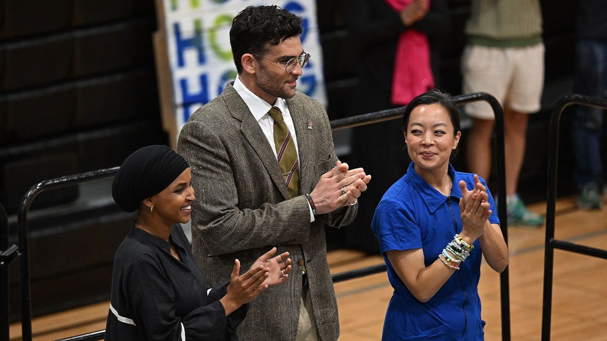 Rep. Ilhan Omar, Hasan Piker and Francesca Hong