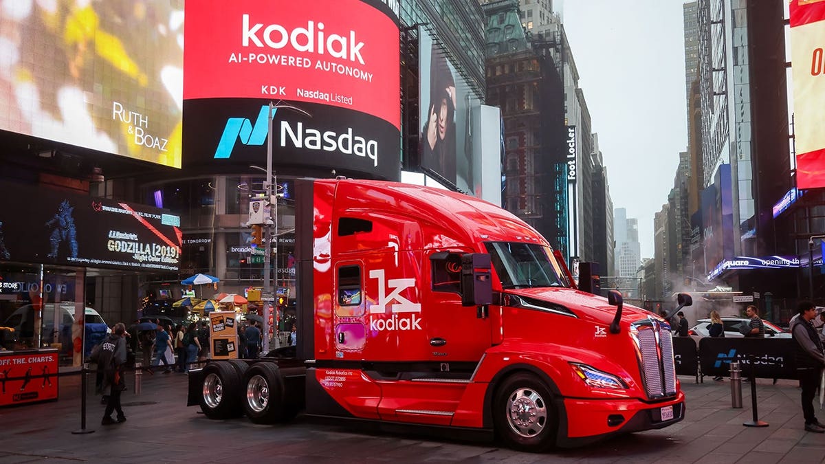 Side view of the Kodiak truck.