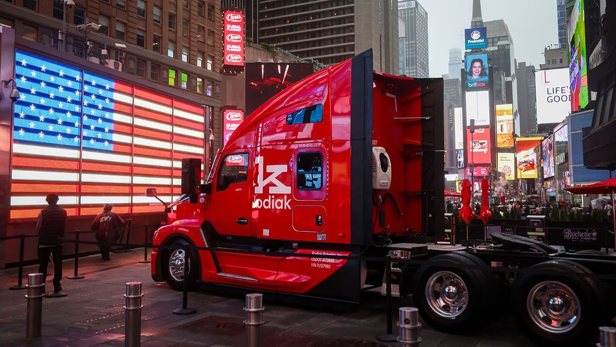 Kodiak-powered truck on display.