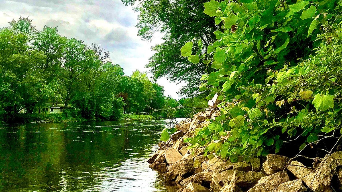 Canoeing the Muskegon River, right into a massive thunderstorm.