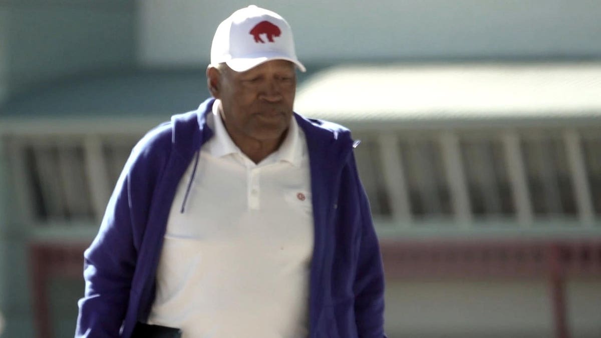 OJ Simpson stands in Las Vegas, Nevada.