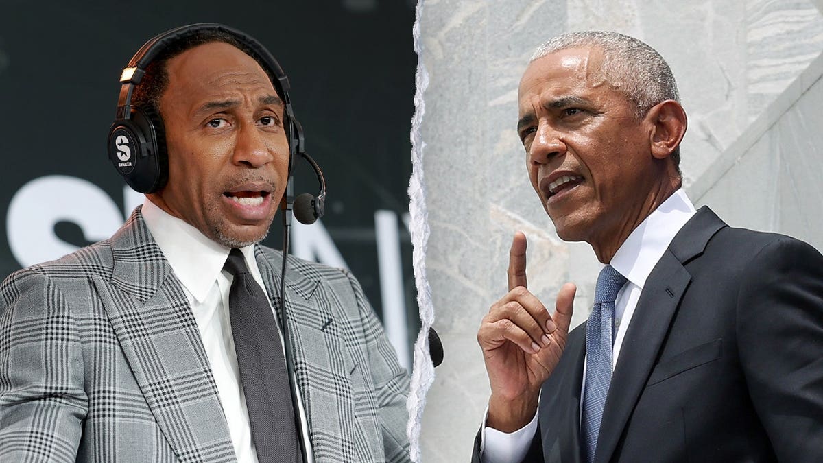 Stephen A. Smith and Barack Obama