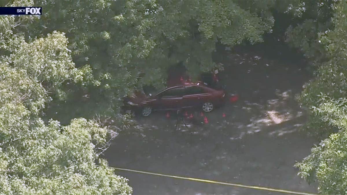 Vehicle at Great Falls fatal stabbing scene.