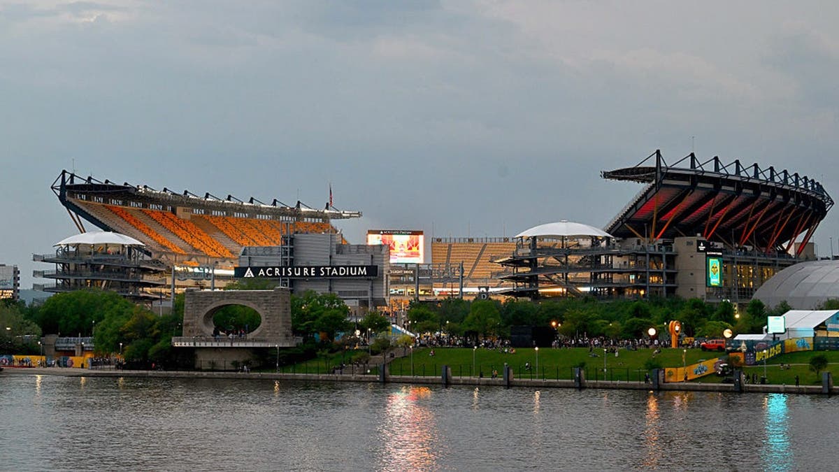 Acrisure Stadium is seen during Round 2 of the 2026 NFL Draft in Pittsburgh.