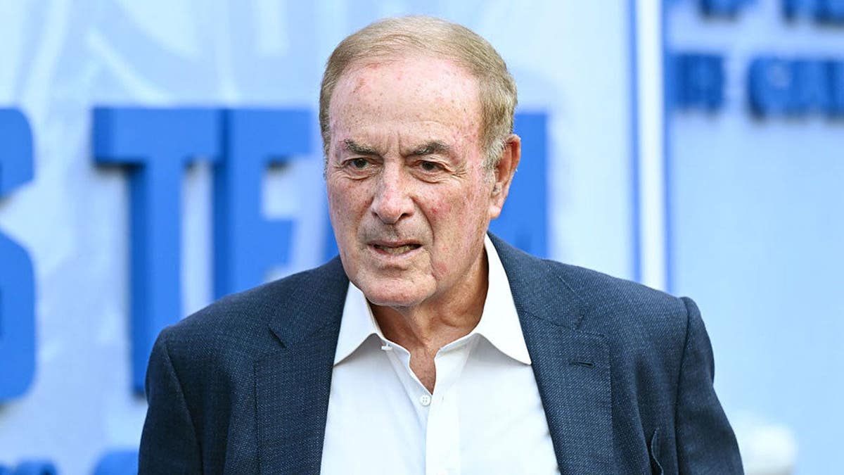 Al Michaels stands at Netflix's America's Team event at The Egyptian Theatre in Los Angeles.